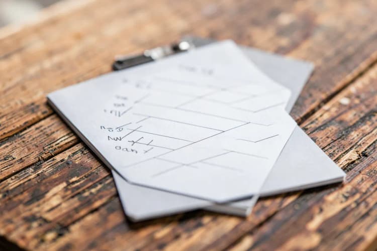 Uma lista de elementos essenciais de um contrato de compra e venda de imóvel.